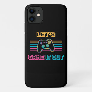 Capa Para iPhone 11 Vamos jogar ao estilo retrô