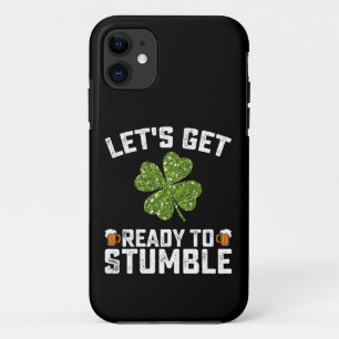 Capa Para iPhone 11 Vamos nos Preparar para Tropeçar Funny St Patrick'