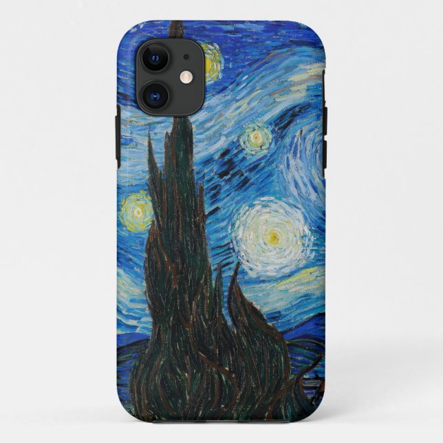 Capa Para iPhone 11 Van Gogh é a Noite Estrelada (Verso)
