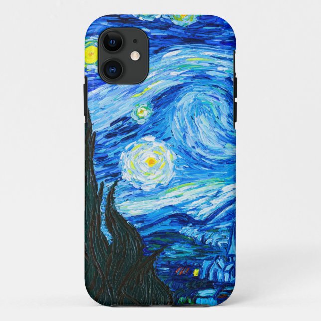 Capa Para iPhone 11 Van Gogh Starry Night (Verso)