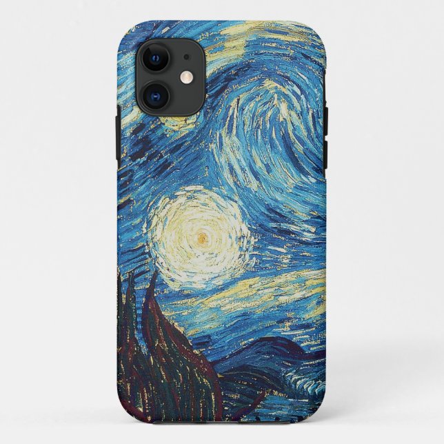 Capa Para iPhone 11 Van Gogh Starry Night Classism Arte (Verso)