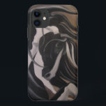 Capa Para iPhone 11 Vanner aciganado<br><div class="desc">Design aciganado de Vanner em um fundo marrom. O cavalo amado do funileiro, o Vanner aciganado é todos favorito!</div>
