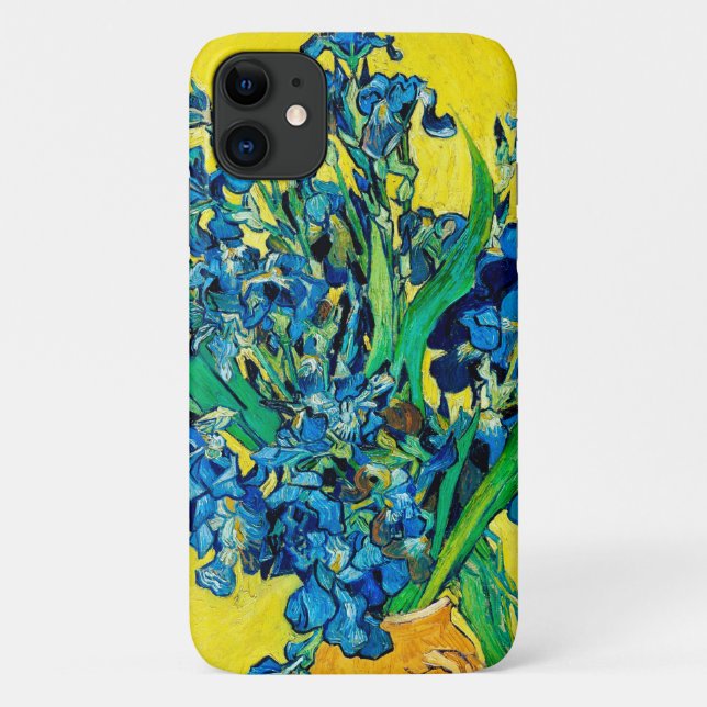 Capa Para iPhone 11 Vase com irlandeses, Van Gogh (Verso)