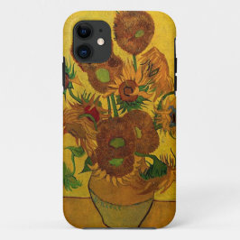 Capa Para iPhone 11 Vase com quinze girassóis