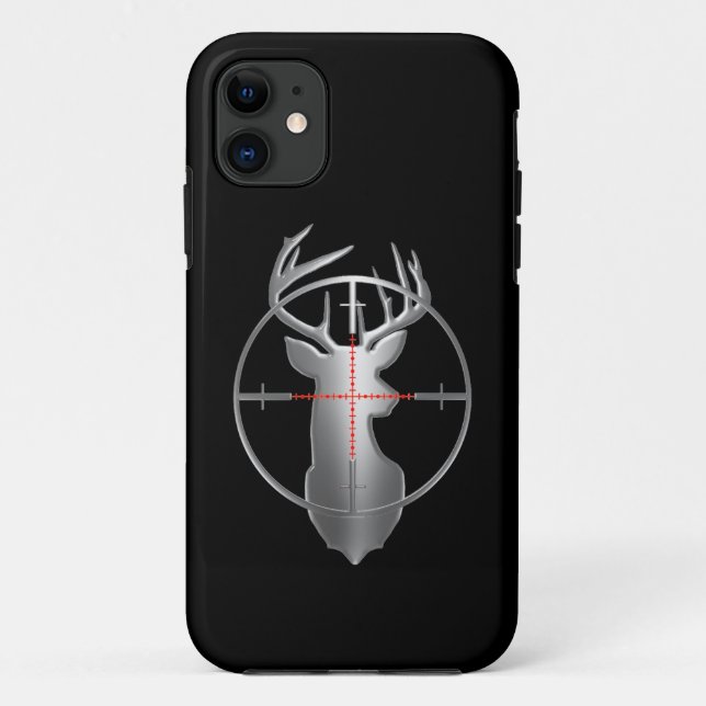 Capa Para iPhone 11 Veado em Crosshairs (Verso)