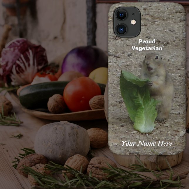 Capa Para iPhone 11 Vegetariano Ortoso - Esquilo Terrestre (Criador carregado)