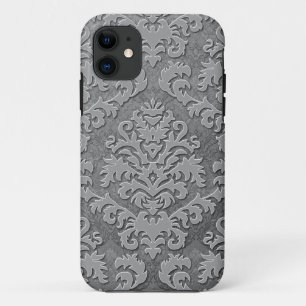 Capa Para iPhone 11 Veludo do corte do damasco, damasco dobro