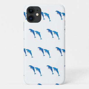 CAPA PARA iPhone 11 VERÃO, CINZAS ENGRAÇADAS E GOLFINHOS AZUIS