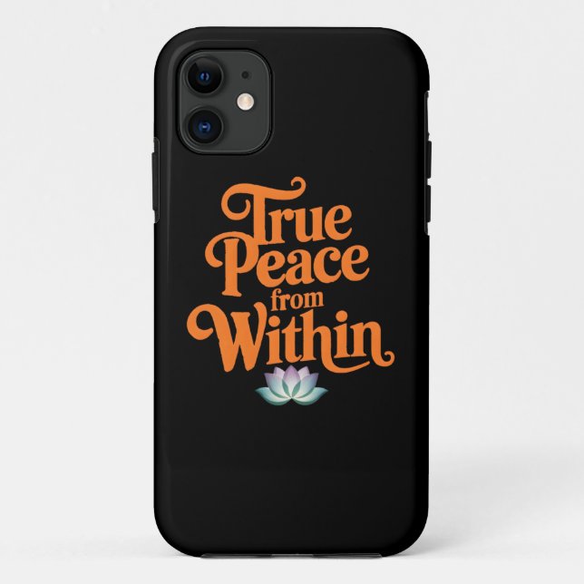 Capa Para iPhone 11 Verdadeira Paz De Dentro (Verso)