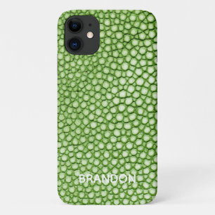 Capa Para iPhone 11 Verde limão personalizado de Impressão da pele d