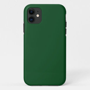 Capa Para iPhone 11 Verde-pinheiro (cor sólida)