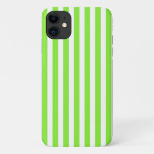 Capa Para iPhone 11 Verdes limões e faixas brancas de doces