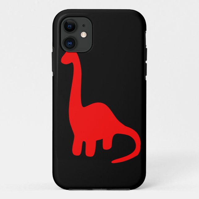 Capa Para iPhone 11 Vermelho bonito Dino do caso do iPhone 5 dos (Verso)