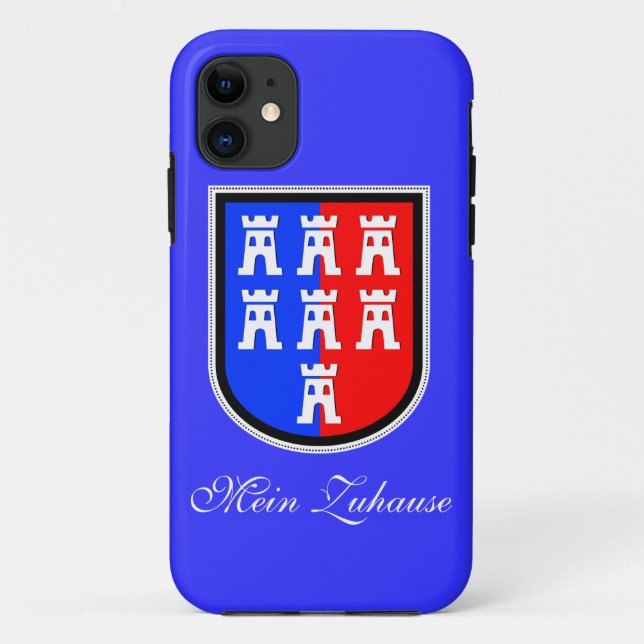 Capa Para iPhone 11 Vermelho e Azul, tem que ser (Verso)