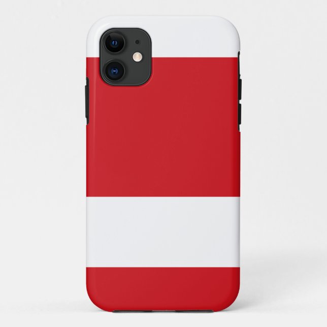 Capa Para iPhone 11 Vermelho listrado (Verso)