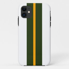 Capa Para iPhone 11 Vertical Escuro - Cordilheiras Amarelas Verticais 