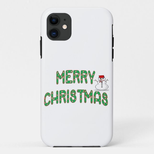 Capa Para iPhone 11 Vestido de Natal (Verso)