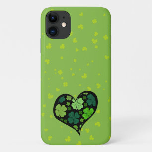 Capa Para iPhone 11 Vestidos Verdes, Dia de São Patrício, Coração