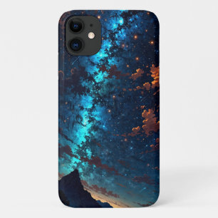 Capa Para iPhone 11 Via Látea Night Sky-Cosmic Starry Design
