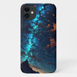 Capa Para iPhone 11 Via Látea Night Sky-Cosmic Starry Design