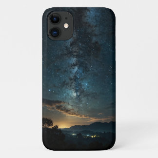 Capa Para iPhone 11 Via Látea Night Sky-Cosmic Starry Design