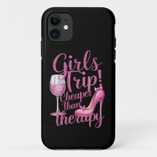 Capa Para iPhone 11 Viagem de Meninas Mais Barata que Terapia de Fim d