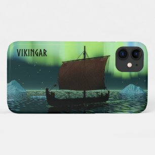 Capa Para iPhone 11 Viagem de navio sob luzes de Norte