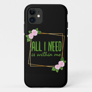 Capa Para iPhone 11 vibrações positivas para a motivação