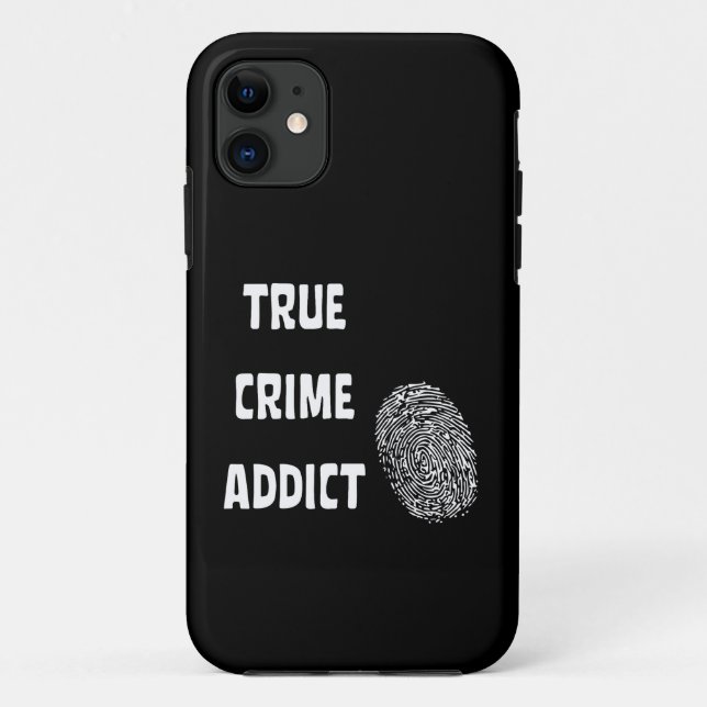Capa Para iPhone 11 Viciado em crimes reais (Verso)