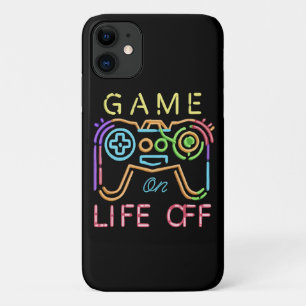 Capa Para iPhone 11 Vida fora das faixas de Neon