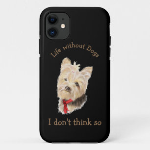 Capa Para iPhone 11 Vida sem Cães - Foto personalizada de citação dive