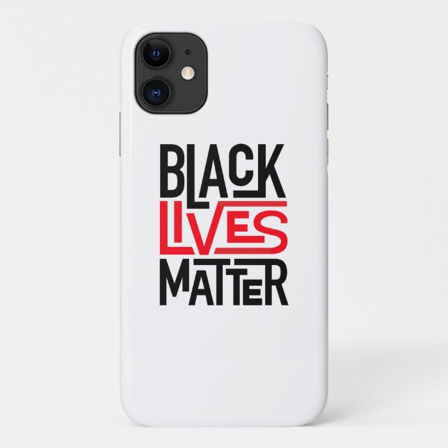 Capa Para iPhone 11 Vidas Negras Importam| Igualdade de direitos (Verso)