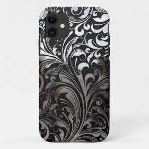Capa Para iPhone 11 Videiras do cromo na caixa preta do iPhone 5