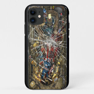 Capa Para iPhone 11 Vidro partido - Máquina de pinball