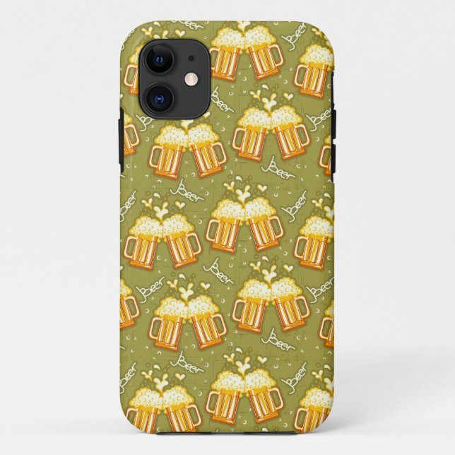 Capa Para iPhone 11 Vidros do teste padrão da cerveja (Verso)