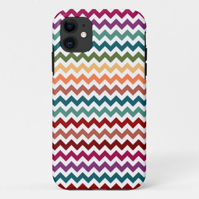Capa Para iPhone 11 Vigas Multi-Coloridas | customizável (Verso)