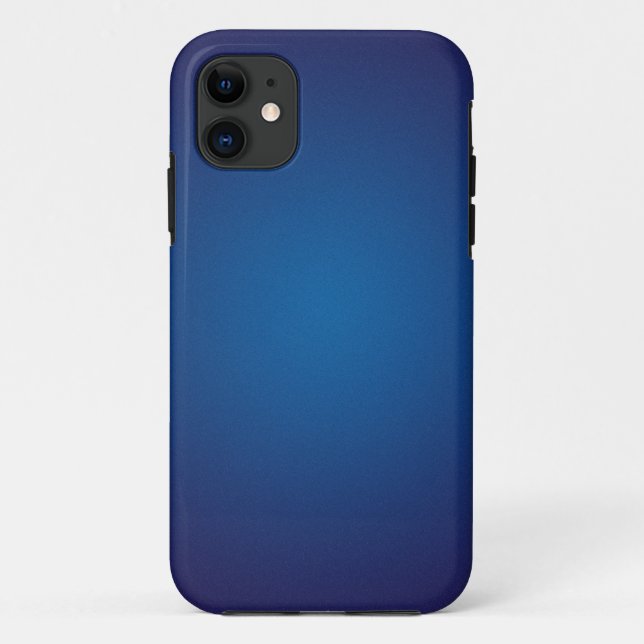 Capa Para iPhone 11 Vigneta azul legal granulada (Verso)