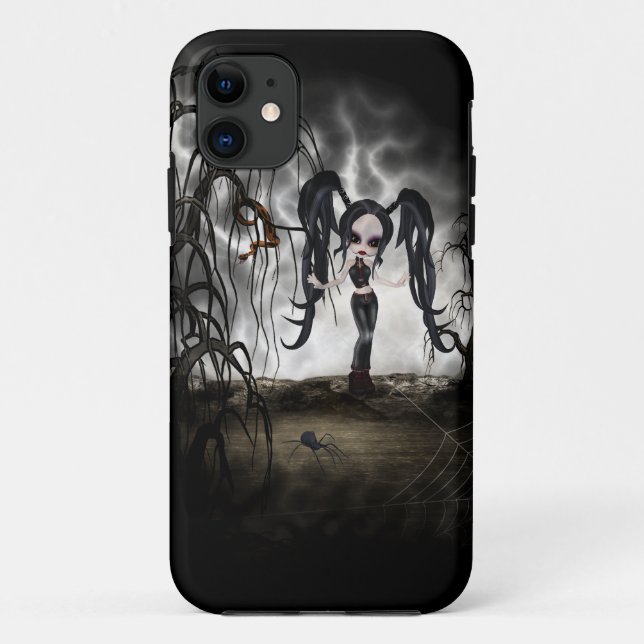 Capa Para iPhone 11 Vignette da Gótico Sepia (Verso)