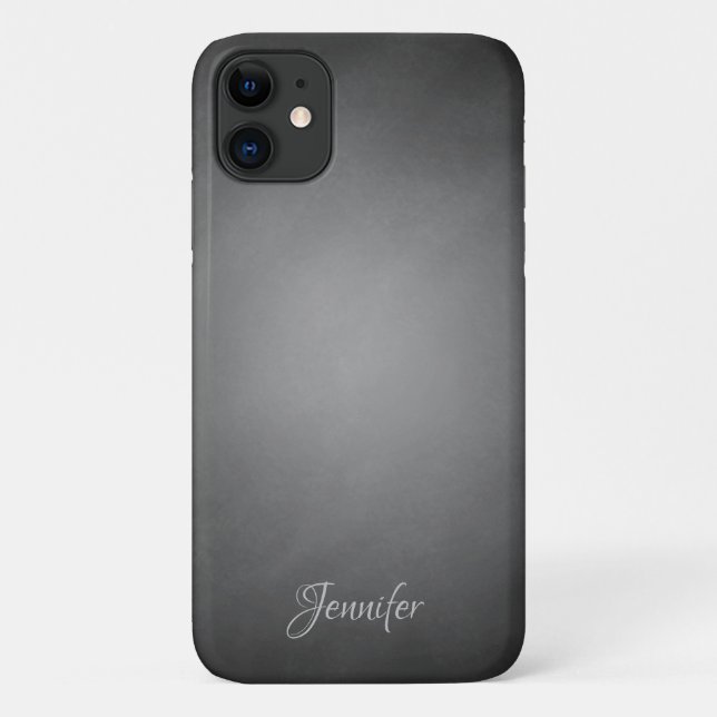 Capa Para iPhone 11 Vignette de quadro negro personalizado (Verso)