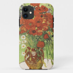 Capa Para iPhone 11 Vincent van Gogh, Ainda vivo, papoilas vermelhas..
