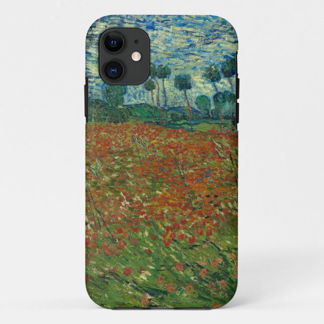 Capa Para iPhone 11 Vincent van Gogh - Campo de papoulas (Verso)