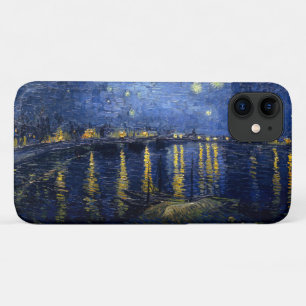 Capa Para iPhone 11 Vincent van Gogh está na Noite Estrelada do Ródano