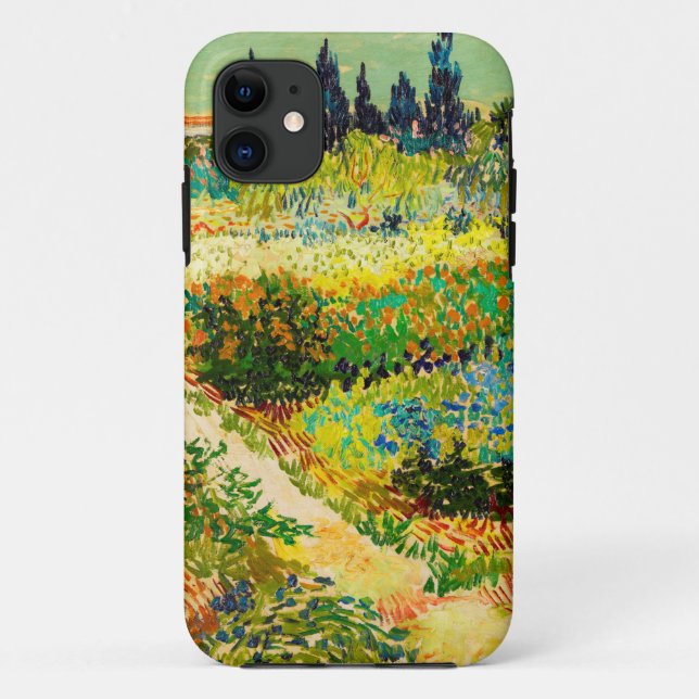 Capa Para iPhone 11 Vincent Van Gogh Garden em Arles (Verso)