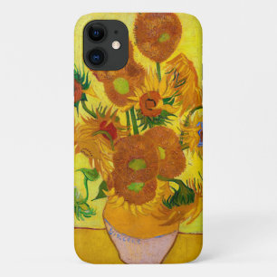 Capa Para iPhone 11 Vincent Van Gogh Quinze Girassóis em Arte Vaso