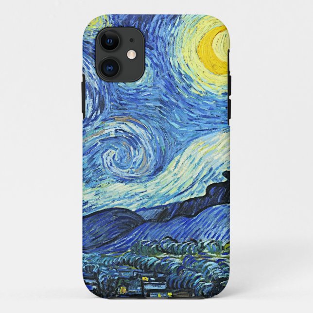 Capa Para iPhone 11 Vincent van Gogh Starry Night (Verso)