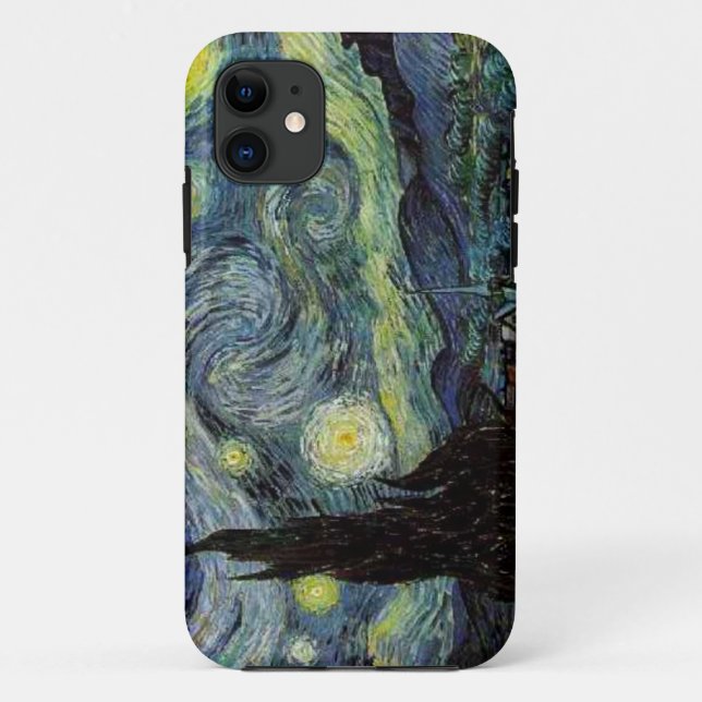 Capa Para iPhone 11 Vincent van Gogh, Starry Night (Verso)