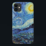 Capa Para iPhone 11 Vincent Van Gogh Starry Night Vintage<br><div class="desc">Capa de telefone De Belas Artes De Vincent Van Gogh Starry Night</div>