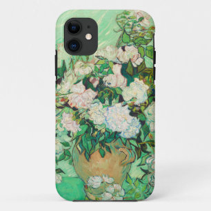 Capa Para iPhone 11 Vincent Van Gogh Vase com Rosas Rosa de Bela Arte