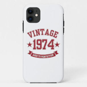 Capa Para iPhone 11 Vintage Aged to Perfection 1974