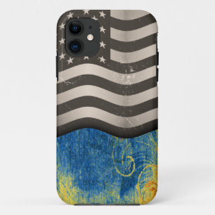 Capa Para iPhone 11 Vintage American Flag 05